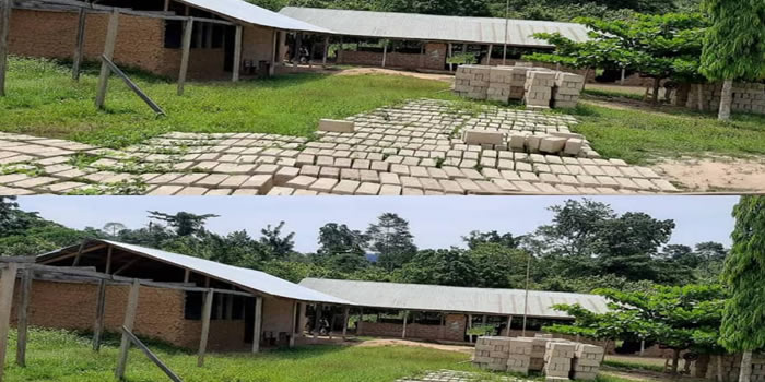Adansi Asokwa DCE cut sod for the Construction of 3unit classroom at Amanorkrom 2020