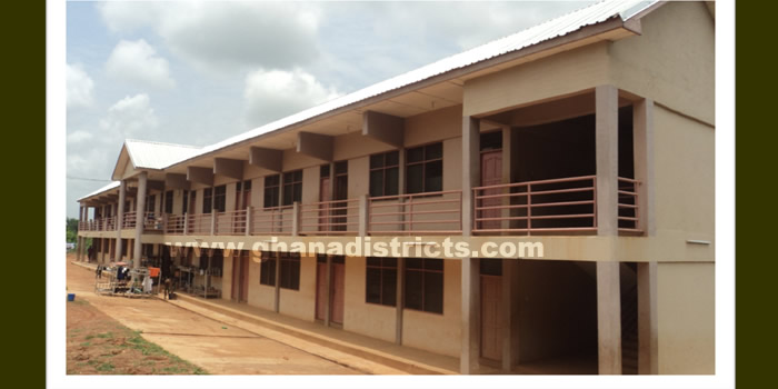 Dormitory block with ancillary facilities for Wesley senior high school at Bekwai