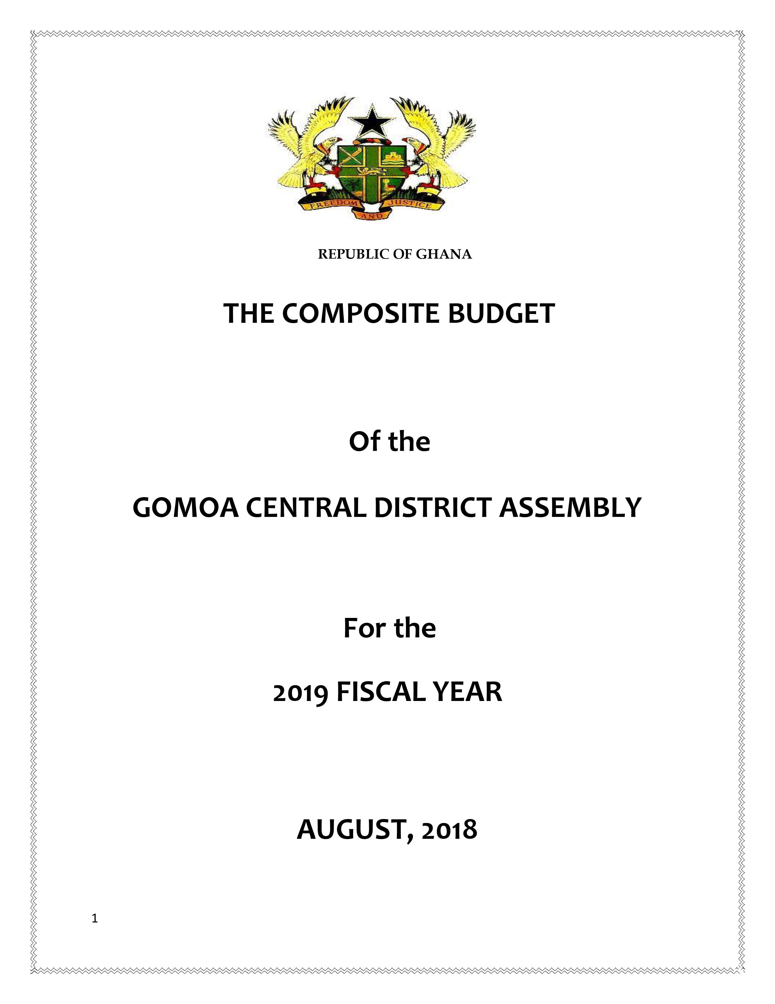 Gomoa Central Composite Budget 2019(1)