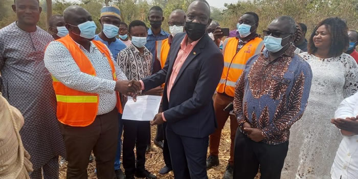 Kadjebi DCE hands over site for Agenda 111 District Hospital 2022
