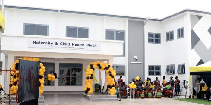 Keta - MTN commissions ultramodern Maternal and Child Health Block 2024