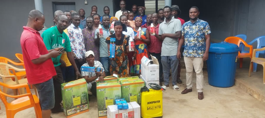 Peasant Farmers Association donates. . .