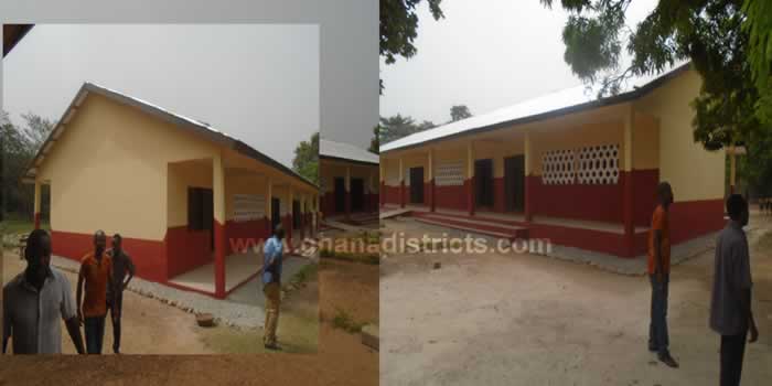 3-unit classroom block with office at Kosane