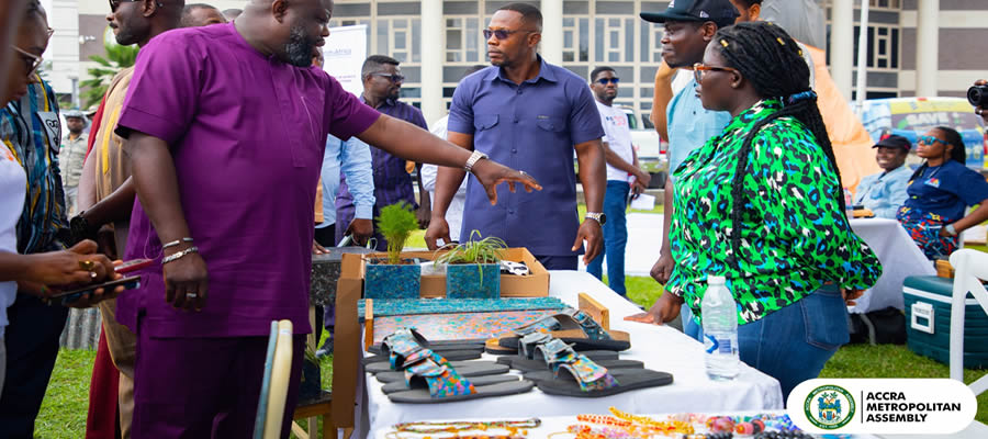 AMA - Mayor of Accra hosts young innovators pledges support, inclusive development 2025