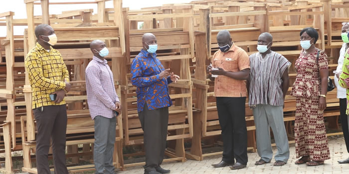 Ada West DCE donates School Furniture to Ada West Educational Directorate 2021