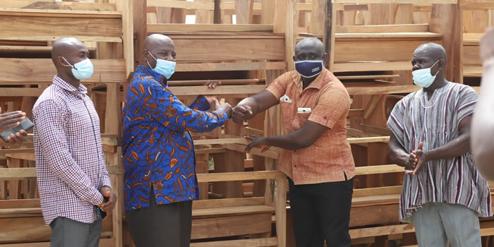 Ada West DCE donates School Furniture to Ada West Educational Directorate 2021
