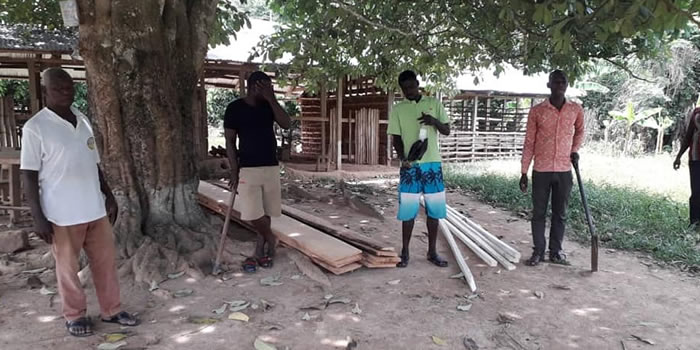 Adansi Asokwa DCE cut sod for the Construction of 3unit classroom at Amanorkrom 2020