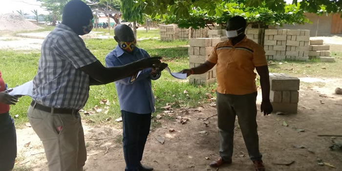 Adansi Asokwa DCE cut sod for the Construction of 3unit classroom at Amanorkrom 2020