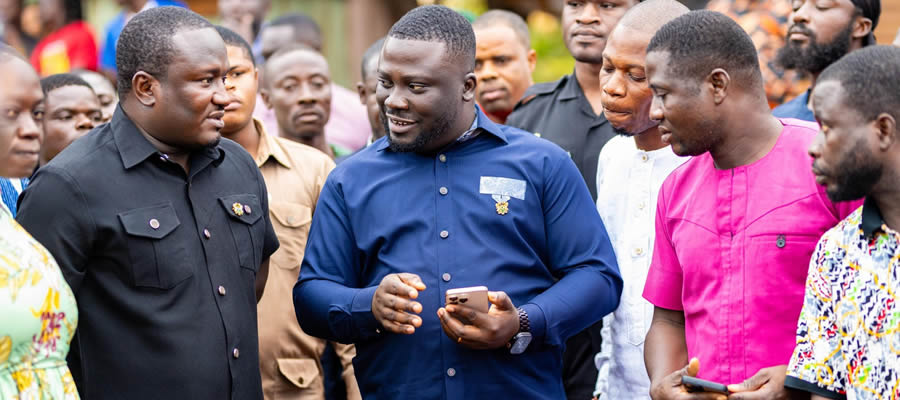 Ahafo Ano South West District -  Ashanti Regional Minister Inspects Developmental Projects 2025