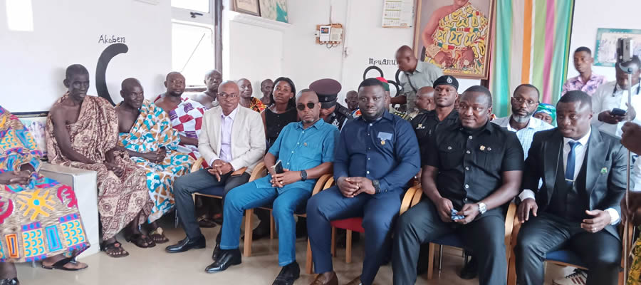 Ahafo Ano South West District -  Ashanti Regional Minister Inspects Developmental Projects 2025