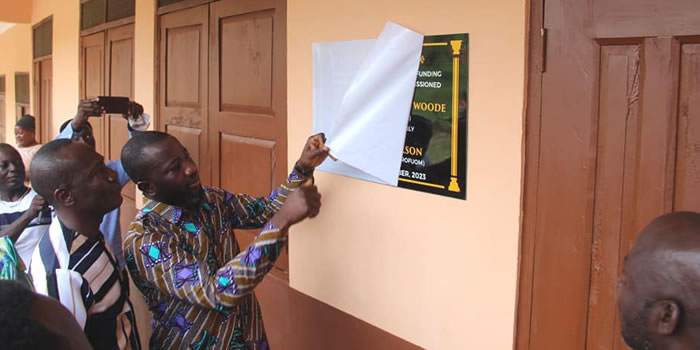 Akrofuom - Classrooms blocks commissioned in two communities 2023