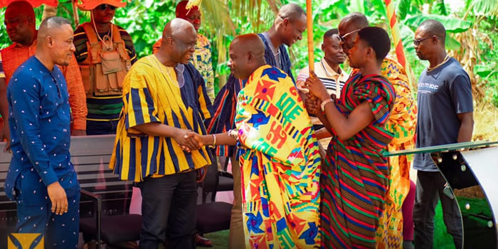 Amansie South DCE, MP commission two projects 2024