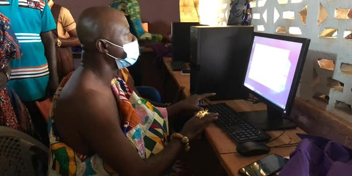 Amenfi Central - Akyekyere Basic School receives Computers and Air Conditioners from GIFEC 2021