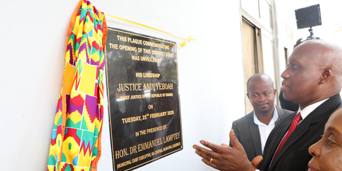 Ga Central Assembly commissions new District Magistrate Court 2020