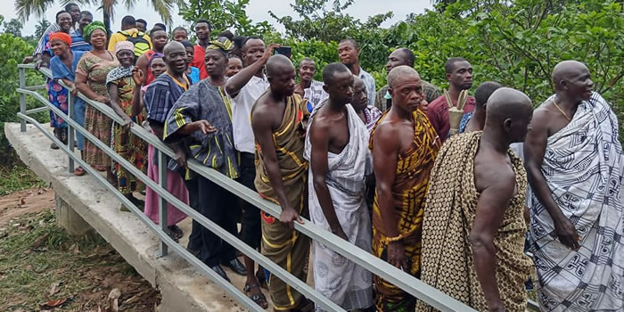 Assin South Communities Footbridge Completed 2022