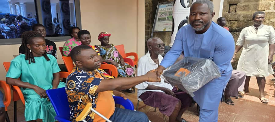 Denkyembour District Assembly DCE distributes Cooking Stoves to Persons With Disabilities 2025