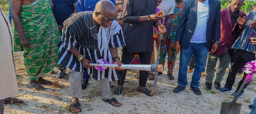 Ellembelle DCE Cuts Sod for New School Blocks 2025