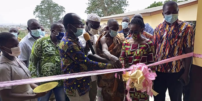 Gomoa East Commissions three unit classroom block for Nkwantanan D/A Basic School 2021