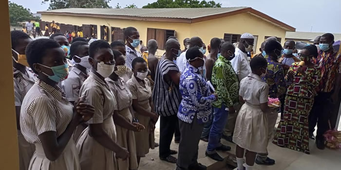 Gomoa East Commissions three unit classroom block for Nkwantanan D/A Basic School 2021