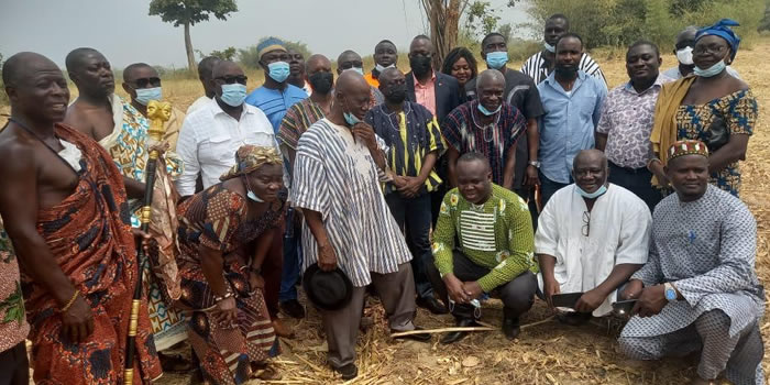 Kadjebi DCE hands over site for Agenda 111 District Hospital 2022