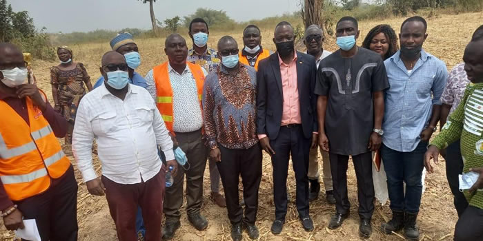 Kadjebi DCE hands over site for Agenda 111 District Hospital 2022