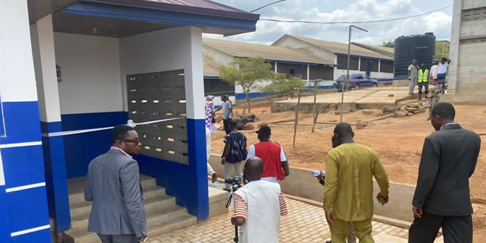 Nsaba Presbyterian SHS gets 10-seater WC 2023