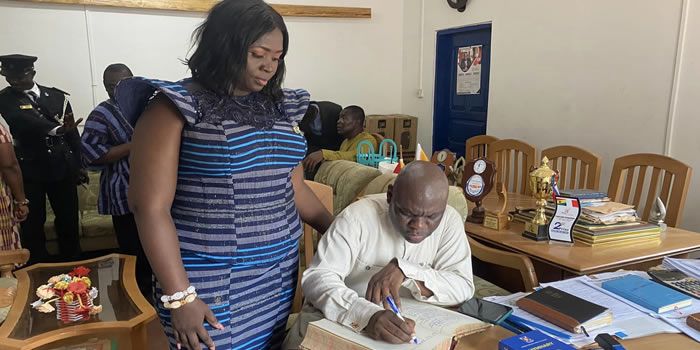 Nsaba Presbyterian SHS gets 10-seater WC 2023