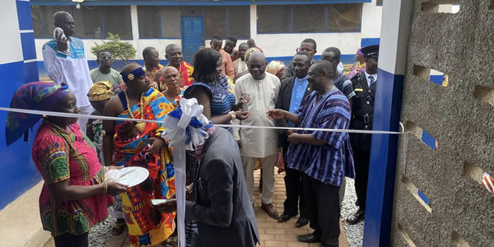 Nsaba Presbyterian SHS gets 10-seater WC 2023