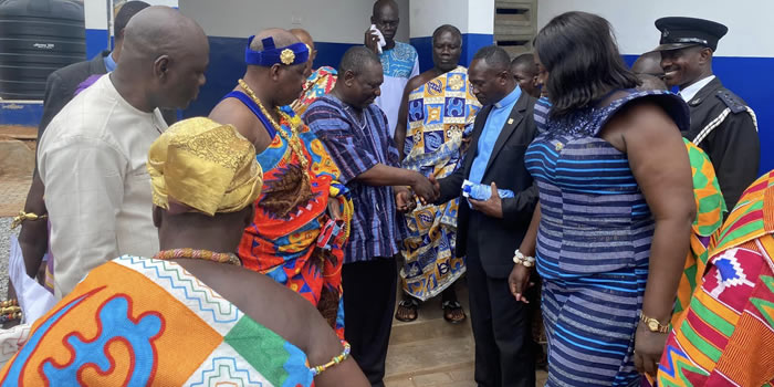 Nsaba Presbyterian SHS gets 10-seater WC 2023