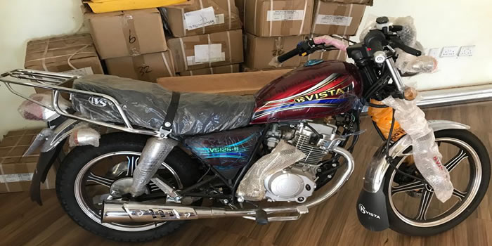 Presentation of Motor Bike to Techiman North Nadmo