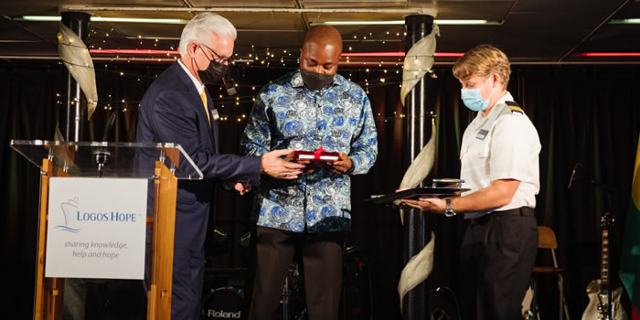 Logos Hope docks at Tema Port