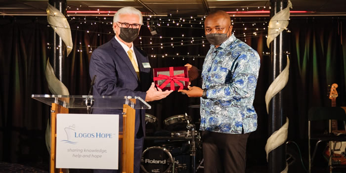 Logos Hope docks at Tema Port