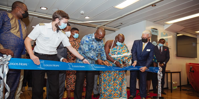Logos Hope docks at Tema Port